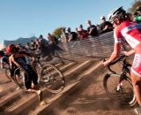 Meredith Miller (California Giant/Specialized), right, preparing for the run up. Â© Kevin White