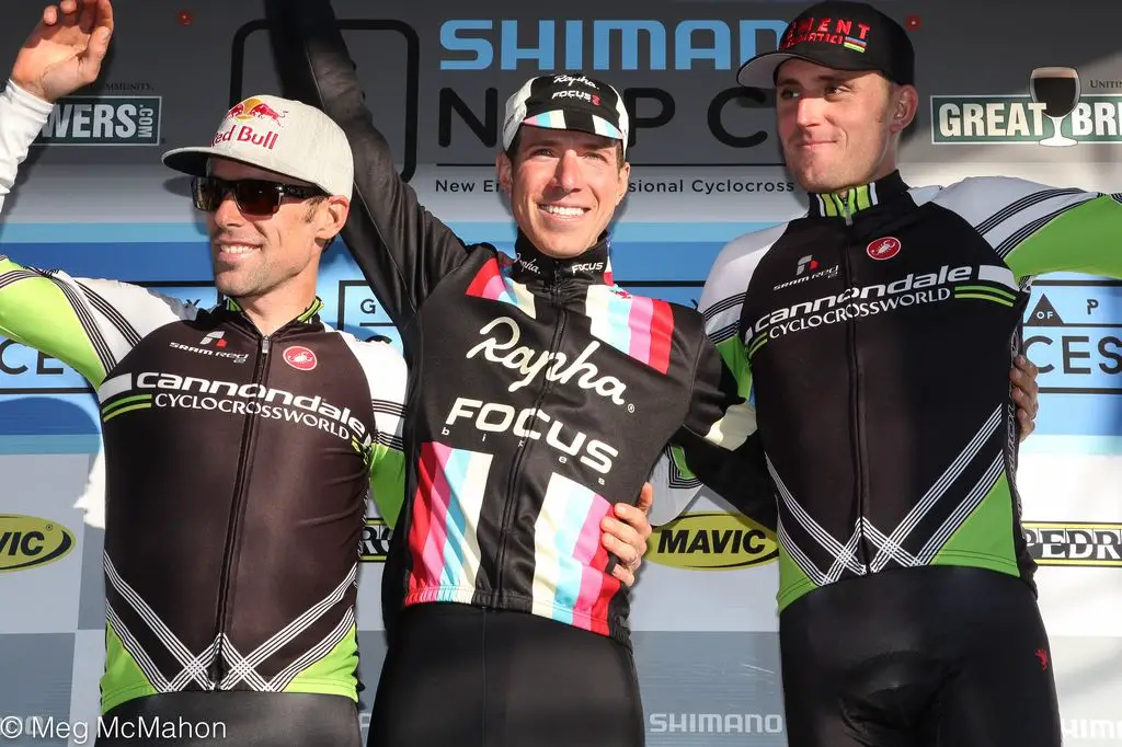 Men\'s podium at Gloucester Day 2 2013. © Meg McMahon