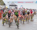 Ryan Trebon leads the charge at the men’s start © Todd Prekaski