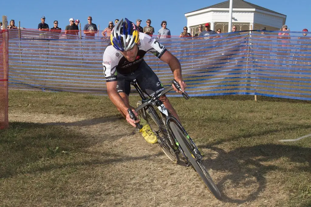 Johnson off the front at Gloucester Day 2 2013. © Todd Prekaski