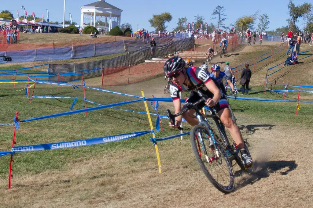 Gabby Durrin in the lead at Gloucester Day 2 2013. © Todd Prekaski