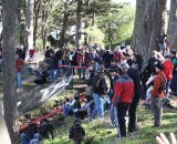 The crowds always gather at the semi-rideable run-up before the finish. © Paul Guerra