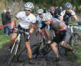 Recent rains created mud pits instead of the usual sand pits. © Mauricio Astacio