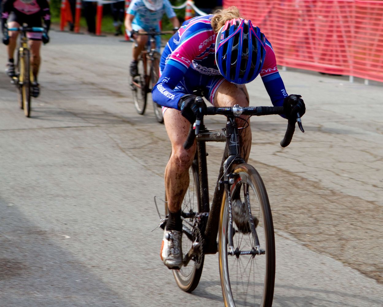 Karen Brems in World Champion time trial mode to finish third.   © Tim Westmore