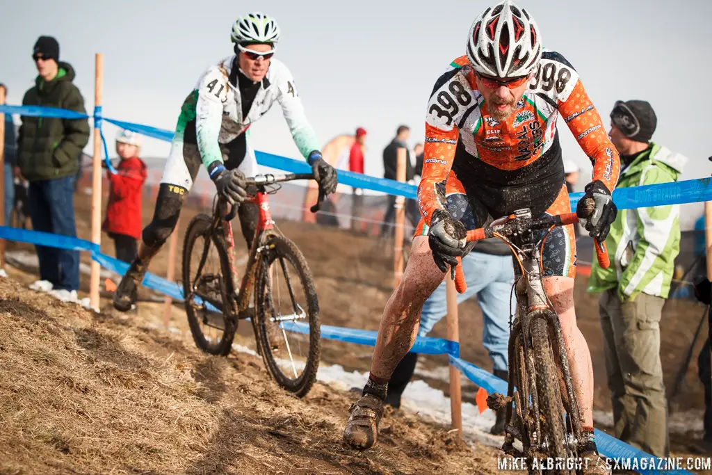 Emil Gercke in the men\'s 50-54 race at 2014 USA Cyclocross National Championships. © Mike Albright