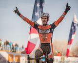 Gonzalez takes the win in the men's 50-54 race at 2014 USA Cyclocross National Championships. © Mike Albright