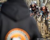 Fighting for position in the men's 50-54 race at 2014 USA Cyclocross National Championships. © Mike Albright