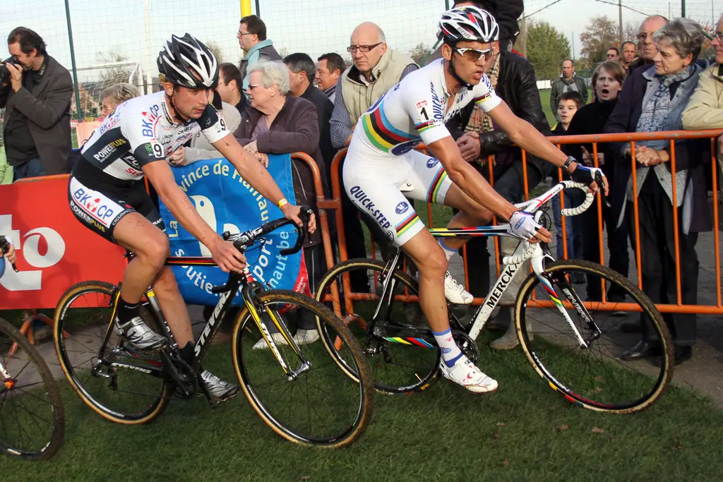 Stybar got no help from Albert\'s teammate Simunek during the chase. ©Bart Hazen