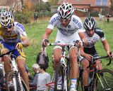 Stybar leads the first chase group up a climb. ©Bart Hazen 