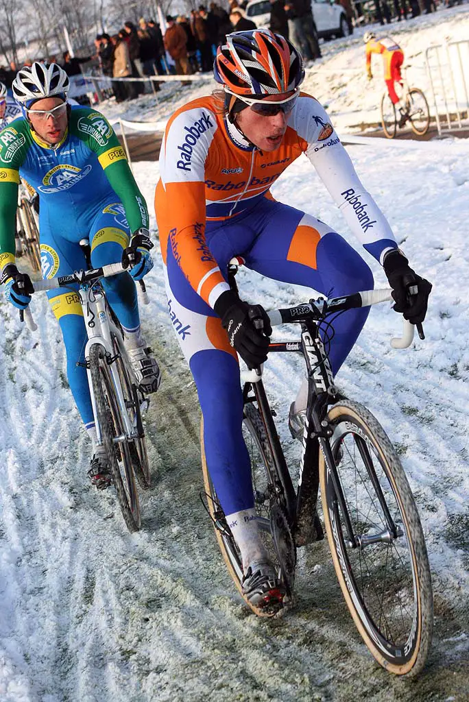 Boy van Poppel makes his way through the treacherous conditions.  ? Bart Hazen