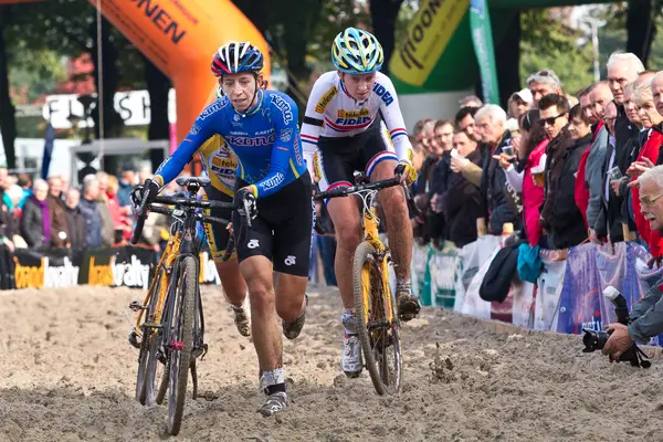 Den Bosch, Netherlands - GP van Brabant - 12th October 2013 - Helen Wyman, Nikki Harris, Sophie de Boer