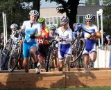Women hit the barriers at Cyclo-cross Grote Prijs van Brabant. © Bart Hazen