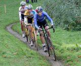 Wyman leads teh pack at Cyclo-cross Grote Prijs van Brabant. © Bart Hazen