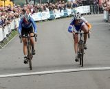 The sprint for second at Cyclo-cross Grote Prijs van Brabant. © Bart Hazen