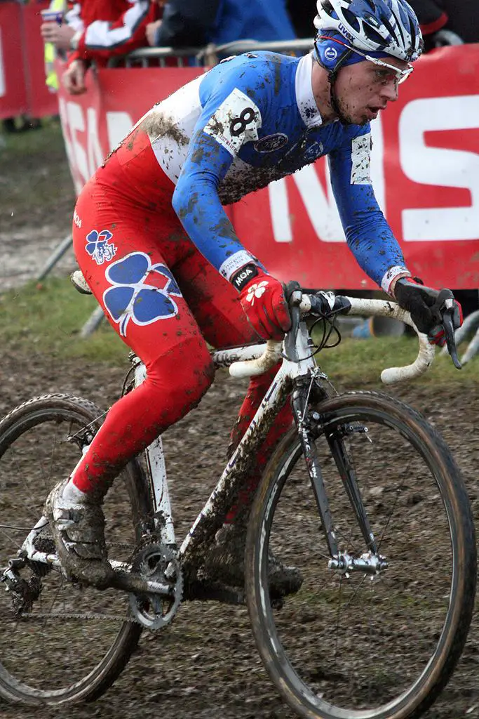 Mourey rode well and kept the main favorites in sight early in the race. GP Sven Nys 2010 - Baal, Beglium. GVA Trofee Series. ? Bart Hazen