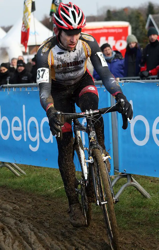 Matter after shedding his glasses. GP Sven Nys 2010 - Baal, Beglium. GVA Trofee Series. ? Bart Hazen