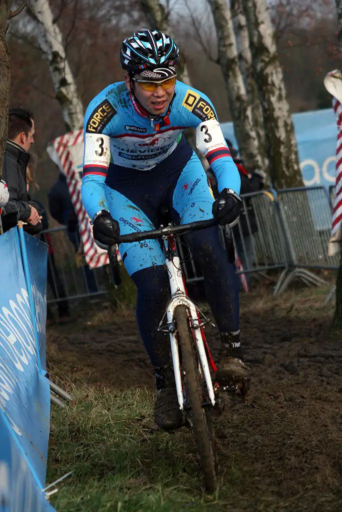 Naranbat Ariunbold form Mongolia. GP Sven Nys 2010 - Baal, Beglium. GVA Trofee Series. ? Bart Hazen