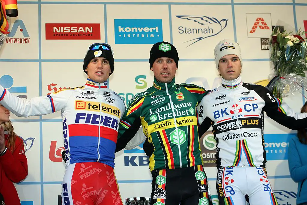 Nys, Stybar and Albert - the most common podium  this year. GP Sven Nys 2010 - Baal, Beglium. GVA Trofee Series. ? Bart Hazen