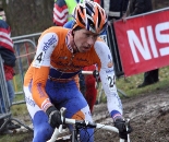 De Knegt raced with Albert for most of the race. GP Sven Nys 2010 - Baal, Beglium. GVA Trofee Series. ? Bart Hazen