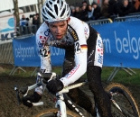 Phillip Walsleben drifts through the mud. GP Sven Nys 2010 - Baal, Beglium. GVA Trofee Series. ? Bart Hazen
