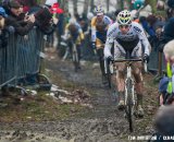 Zdebek Stybar leading it out on lap one in the elite race © Tom Robertson