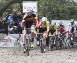 Klass Vantornout (Sunweb-Napoleon Games) at the front of the race. Â©Â Bart Hazen / Cyclocross Magazine