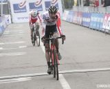 Mathieu van der Poel (Enertherm-BKCP) finishes in 2nd place at the GP Hasselt. Â© Bart Hazen / Cyclocross Magazine