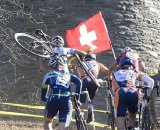 Riders tackle the steep Watch Tower climb. © Dennis Smith/dennisbike.com