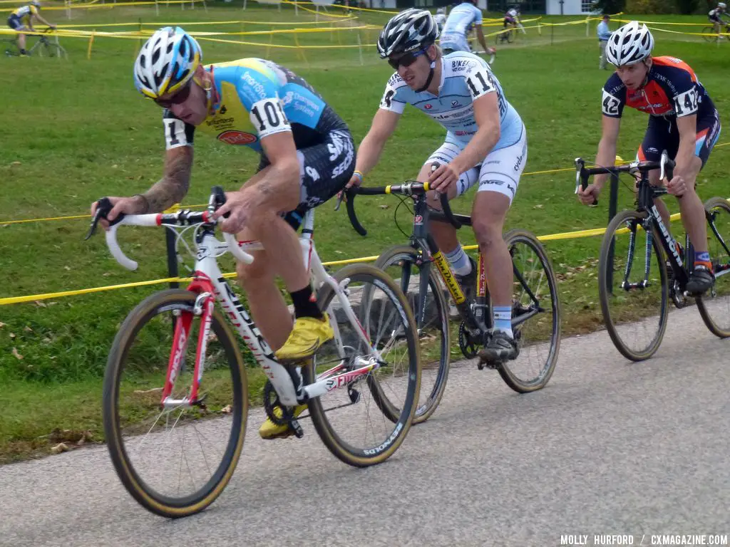 Myerson leads on the road. © Cyclocross Magazine