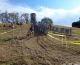 Heading up to the tower, and then back down. © Cyclocross Magazine