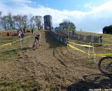 The fast descent made clipping in a challege. © Cyclocross Magazine