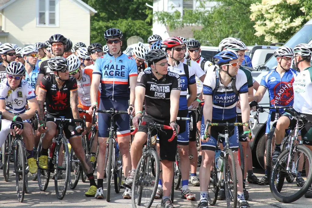     Ben Berden was looking chipper at the starting line. © Amy Dykema