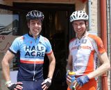 Mike Hemme (Half Acre Cycling) and Paul Swinand (Chicago Masters/club bicicletta) post-ride. © Amy Dykema 