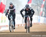 Sprinting into the finish in the Men's 60-64, 65-69, 70+ Nationals races in Boulder, Colorado. © Steve Anderson