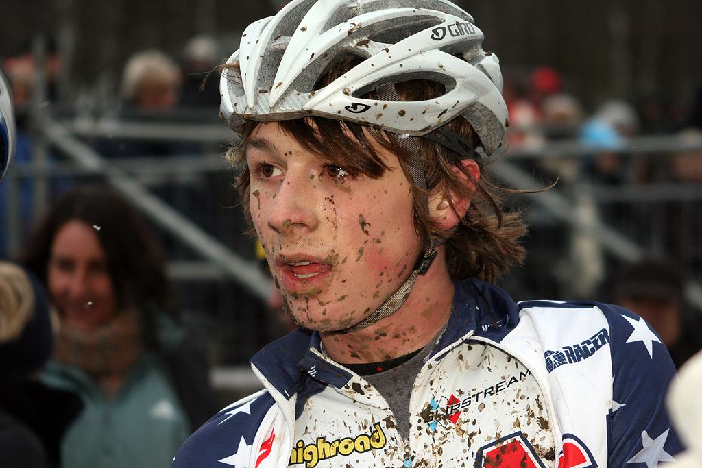 Jeff Bahnson finished a solid 10th in the muddy race. GP Sven Nys 2010, Baal, GVA Trofee cyclocross series. ? Bart Hazen