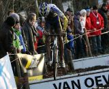 Tom Meeusen jumps over the barriers © Bart Hazen