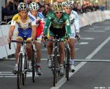 Sven Nys and Tom Meeusen lead the break turning into the final lap. © Bart Hazen