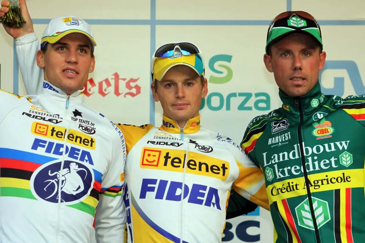 Stybar (l), Pauwels and Nys share the podium. © Bart Hazen