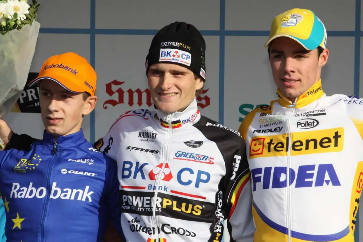 Baestaens (l), Aernouts and van der Haar on the podium. © Bart Hazen