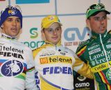 Stybar, Pauwels, Nys (l to r) on the Elite men's podium ©Bart Hazen