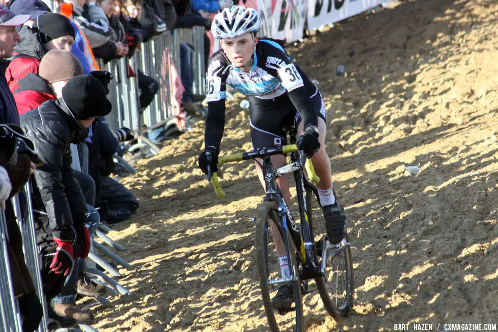 Karen Verhestraeten in the final GVA Trofee race in Oostmalle. © Bart Hazen