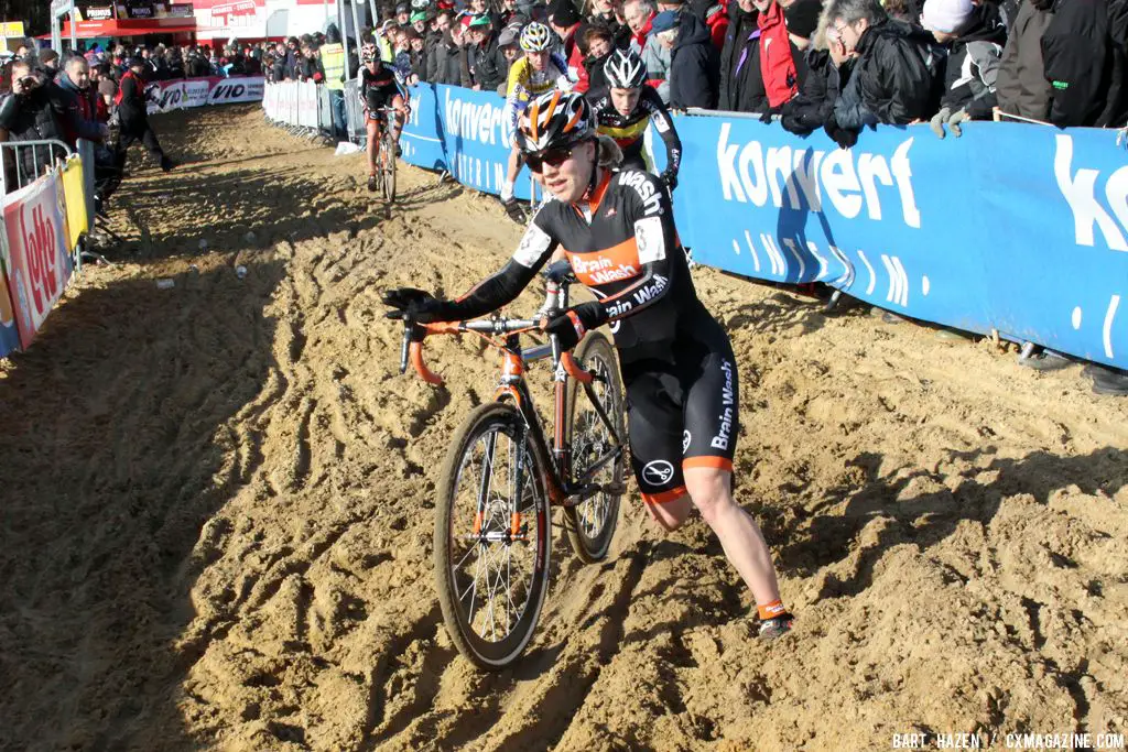 Sanne van Paassen in the final GVA Trofee race in Oostmalle. © Bart Hazen