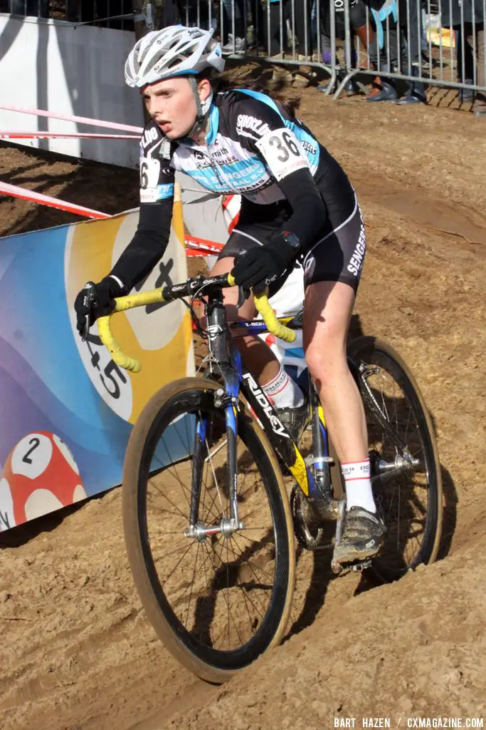 Karen Verhestraeten in the final GVA Trofee race in Oostmalle. © Bart Hazen