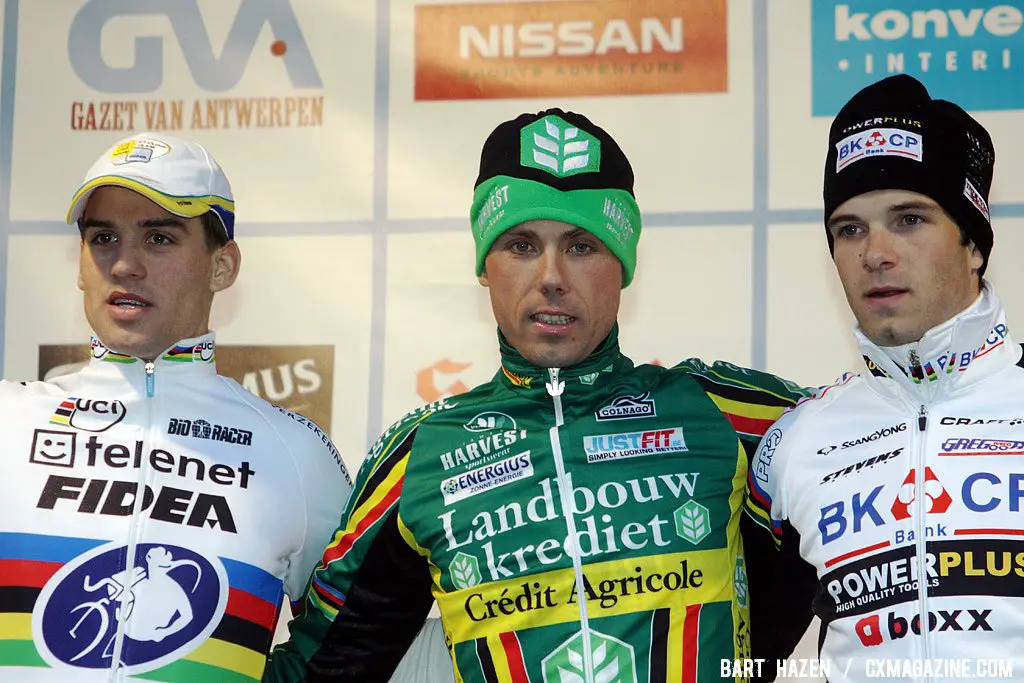 The podium in Baal: Stybar - Nys - Albert