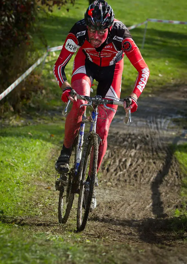 Racers in front of Tobin Copley rode like the devil was chasing them. © Doug Brons