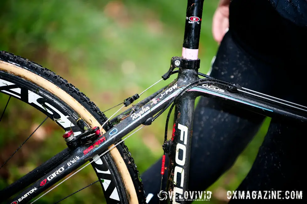 A closer look at Powers\' bike. © VeloVivid
