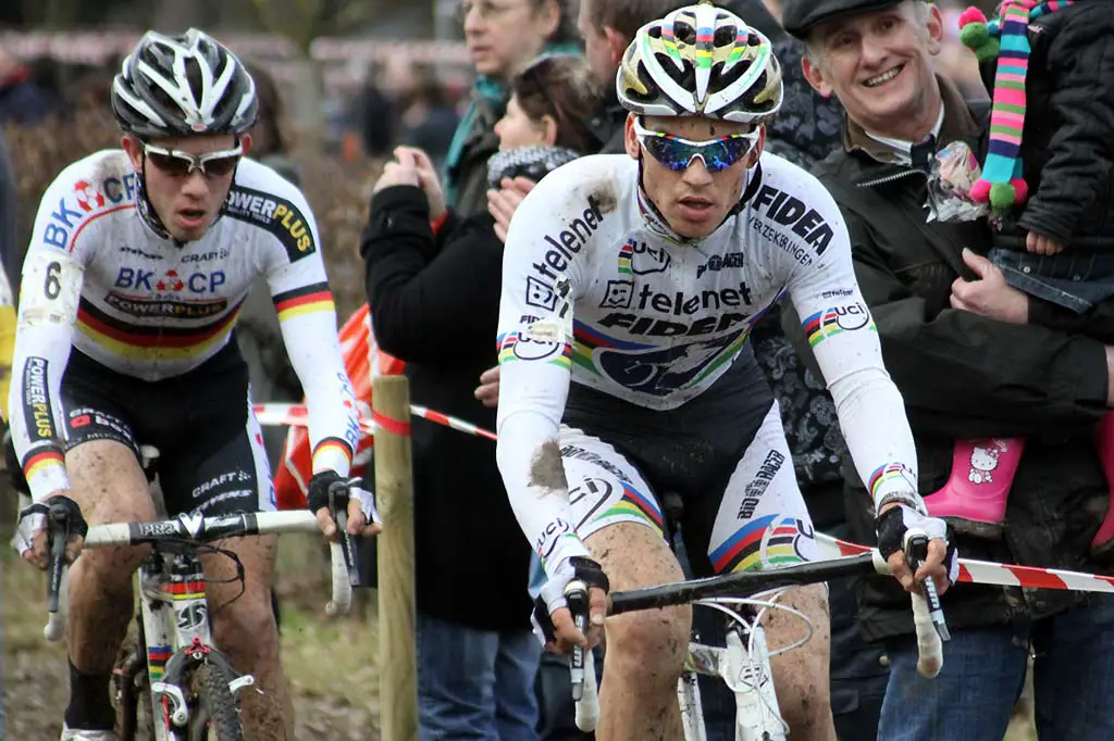 Stybar leads Walsleben during the race in Heerlen. © Bart Hazen