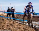 Kramer in the off-camber in Masters 55-59 at the 2014 National Championships. © Matt Lasala