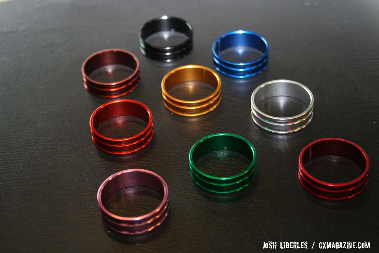P.O.P 10mm spacers bring an integrated look in a variety of colors at just 3.1 grams ©Josh Liberles