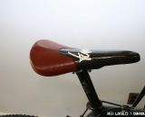 The Tune Kom Vor saddle looks uncompromising, but advertises flex ©Josh Liberles